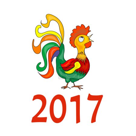 Chinese New Year  2017 astrological symbol  Rooster