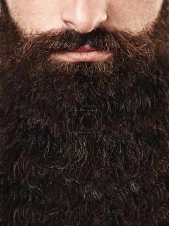 Long beard and mustache man