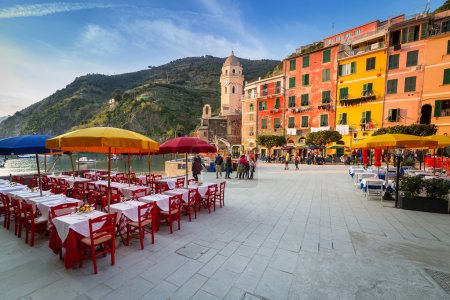 Beautiful architecture of Vernazza town in Italy