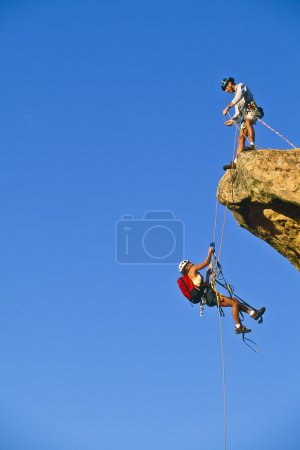 Team of rock climbers.