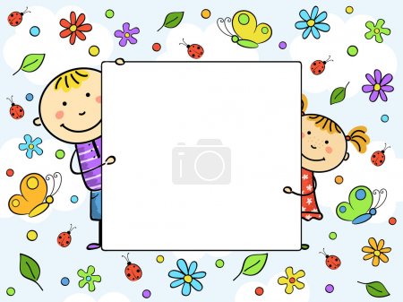 Children's frame. Vector illustration.
