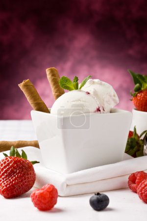Ice Cream with Berries