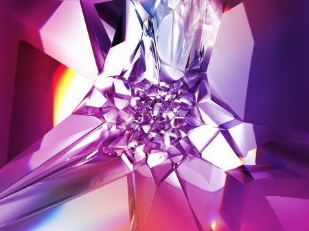 Abstract beautiful purple crystal fashion background