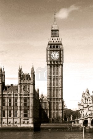 Vintage view of Big Ben