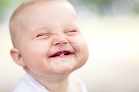 smiling cute baby