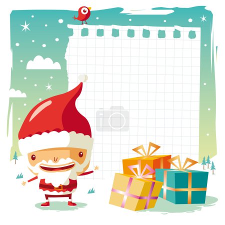 Christmas - Santa Claus and gift list