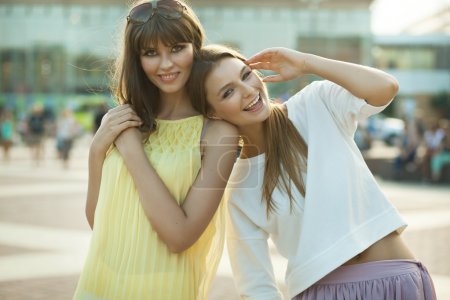 Cheerful young women