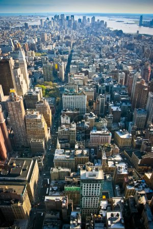 View over Lower Manhattan New York