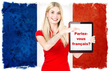 Parlez-vous français? french learning concept