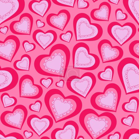 Pink hearts for Valentine's Day