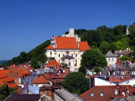 view of the old town of Kazimierz Dolny on the Vistula Rive