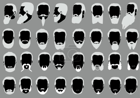 huge set of men beards