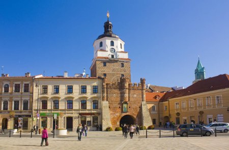 LUBLIN, POLAND - October 15, 2018: Cracow Gate in Lublin