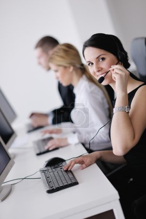 Business group working in customer and helpdesk office