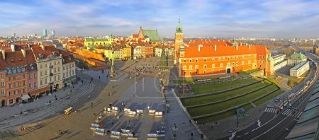 Old Town Square (Plac Zamkowy) in Warsaw, Poland