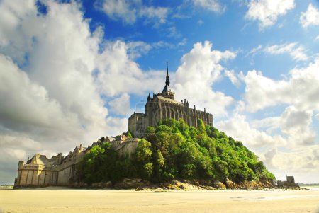 View on Mont Saint Michel abbey in France