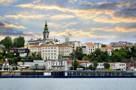 Belgrade cityscape on Danube