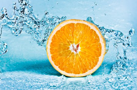 Orange and water