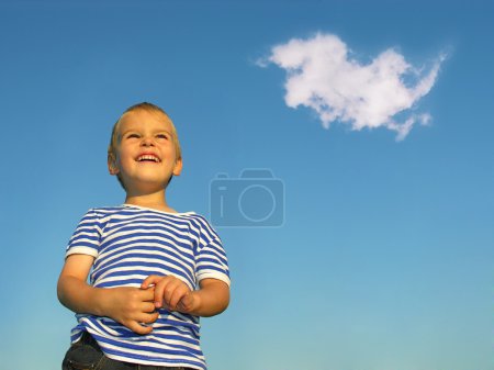 Child with cloud