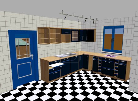 Kitchen render