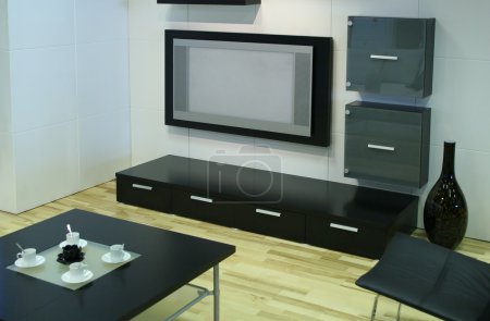 Modern room with tv