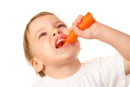 Baby with carrot 2