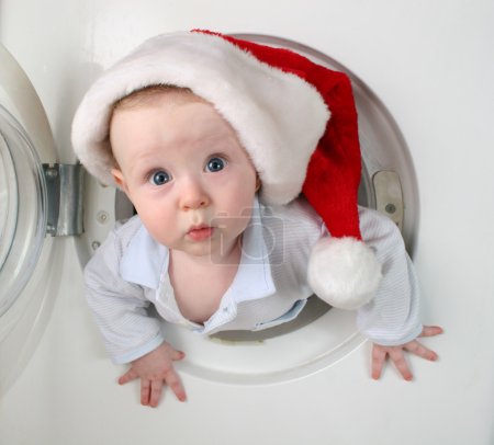 Christmas baby from washer