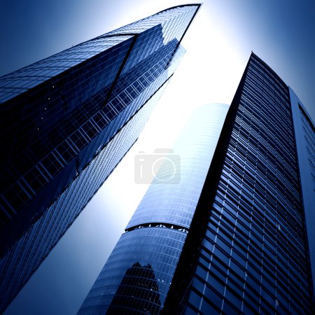 Modern glass business skyscrapers