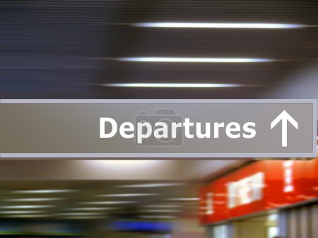 Tourist info signage departures