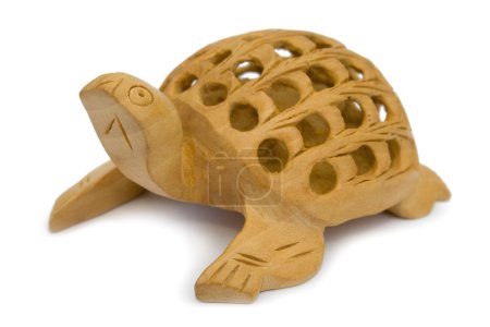 Wooden figurine of turtle