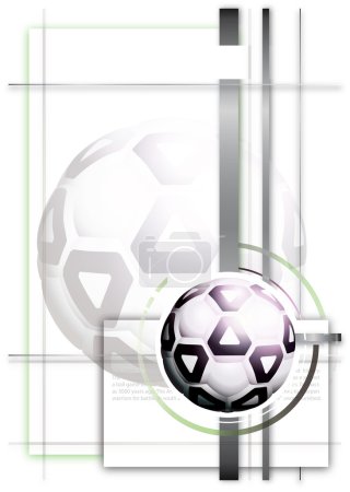 Lines soccer ball poster background