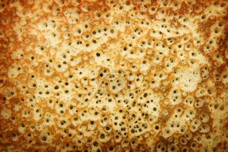 Texture of baked pancake