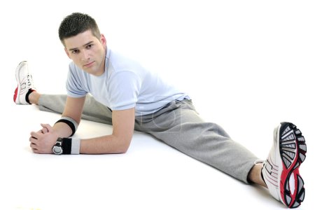Man fitness isolated