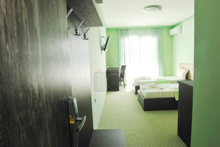 Fresh and clean hotel room indoor