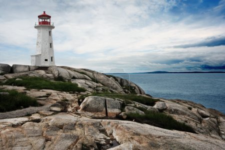 The lighthouse at Peggy's Cove in Nova Scotia Canada.