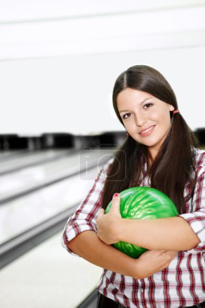 The girl in bowling