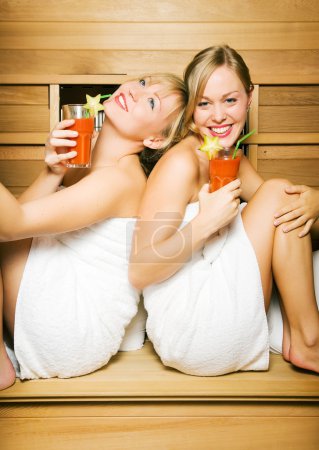 Two friends (female) enjoying