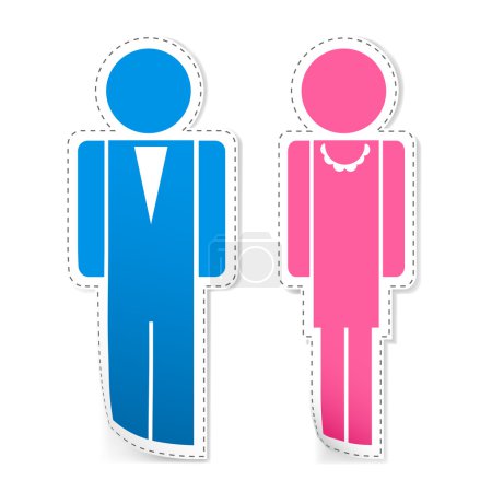 Male and Female Stickers