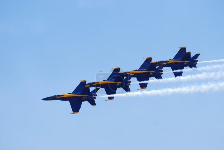 US Navy Blue Angels Delta Formation on Jones Beach Air Show