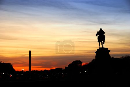 Washington DC silhouette