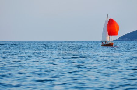 Luxury tourist boat at sea on summer vacation