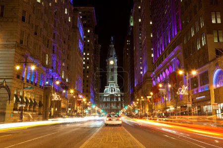 Philadelphia streets by night