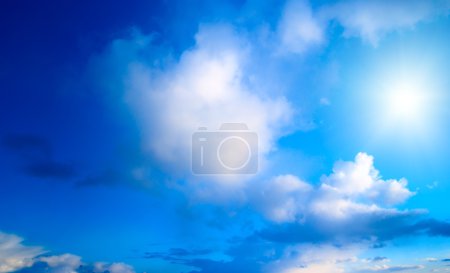 Perfect blue cloudy sky