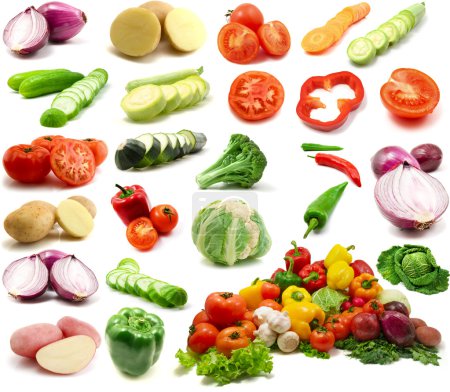 Large page of vegetables