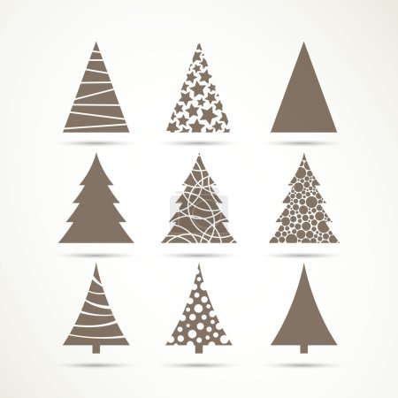 Vector Christmas Tree Icons