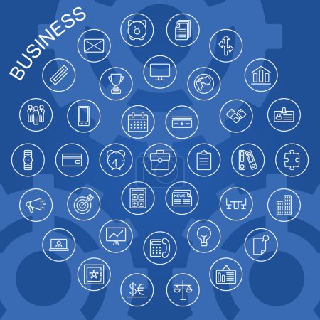 Vector Line Icons - Business