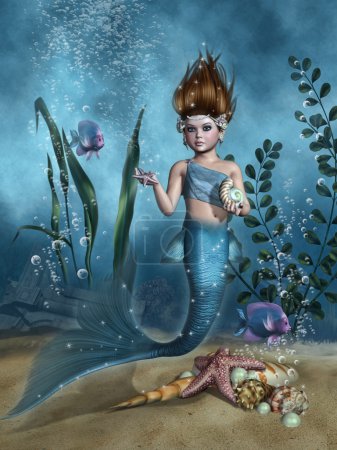 Young mermaid