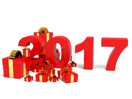 Happy new year 2017 and gifts.