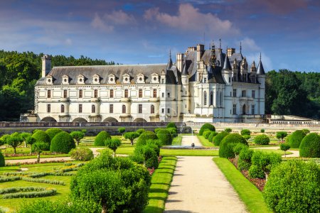 Famous castle of Chenonceau,Loire Valley,France,Europe