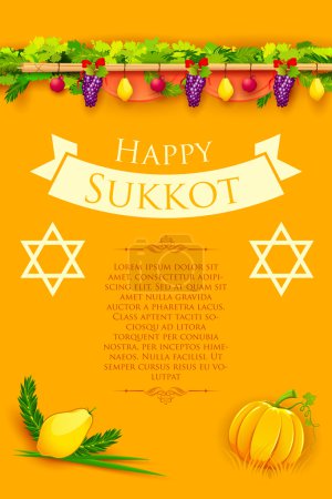 Jewish festival Happy Sukkot